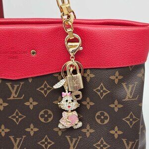 Louis Vuitton Gold Lock 🔑 Authentic LV Padlock + Bag Unbranded Bunny Charm